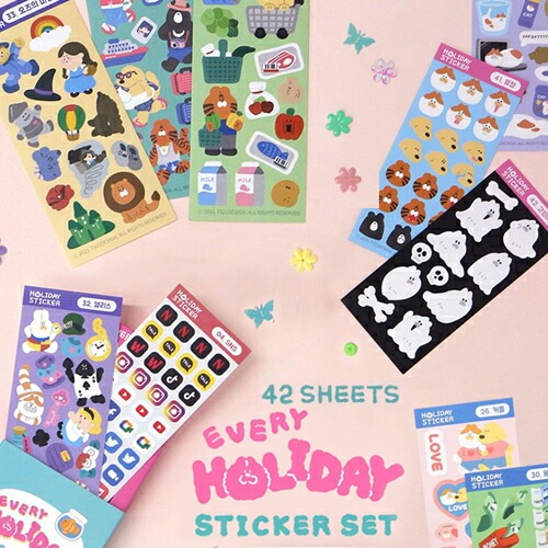 限定 韓国 ステッカー＆バラメモセット SayHello ZINE／超普通ステッカーパケセット | AKKOGORILLA STORE