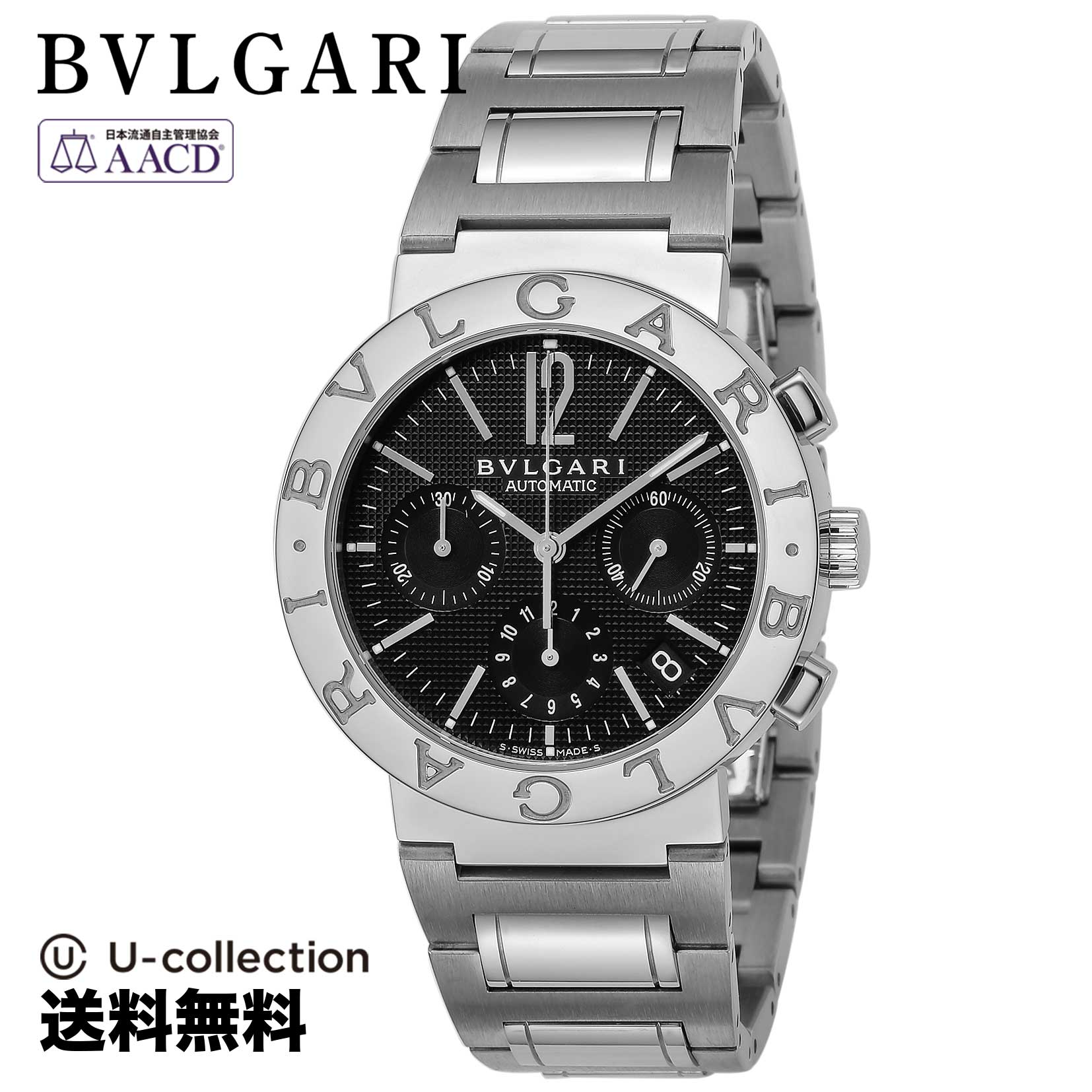 【腕時計】BVLGARI Bvlgari Bvigari メンズ ブラック 自動巻 BB38BSSDCH 時計 ブランド