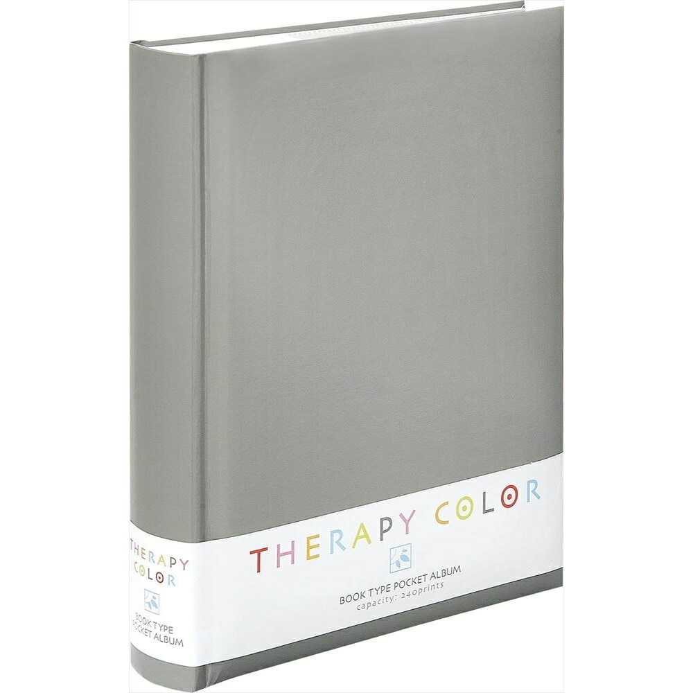 （まとめ買い）セラピーカラー 背丸ポケットアルバム L判3段240枚 クールグレー TCBP-240-CG [x3]