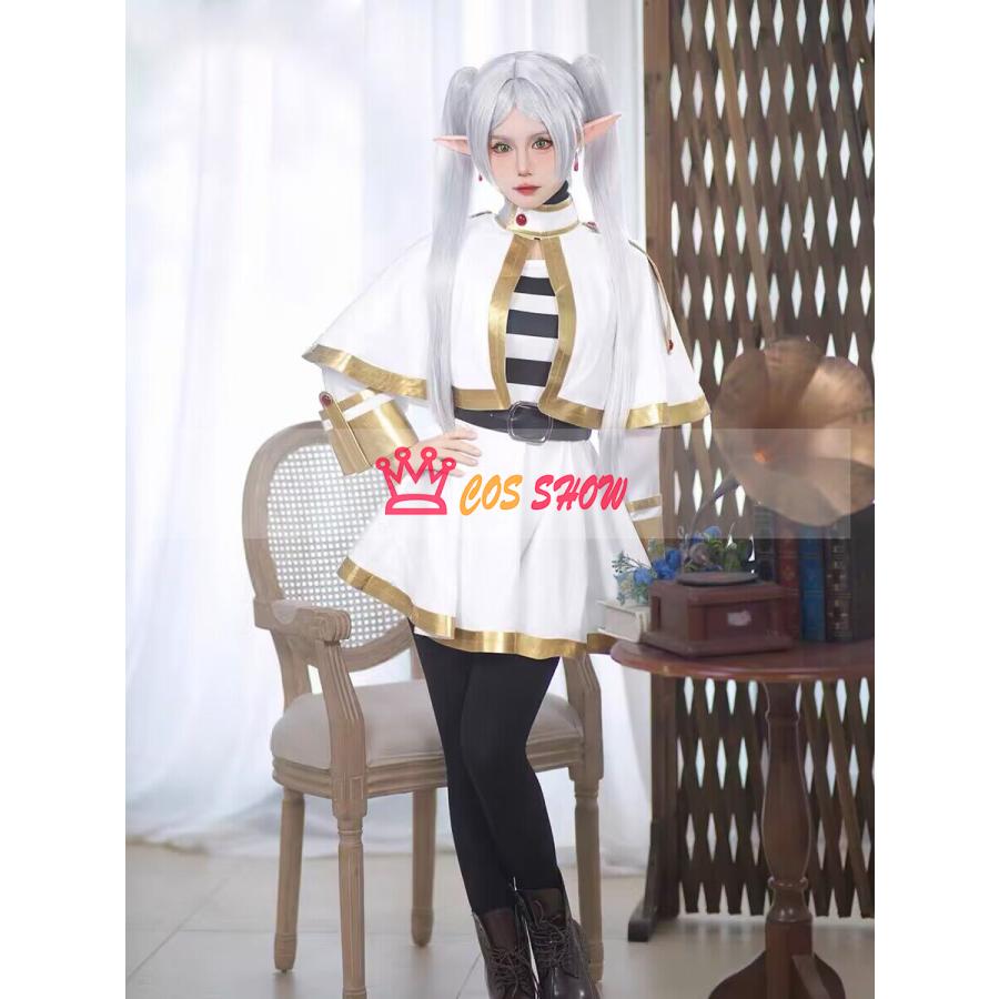 赤字販売!葬送のフリーレン コスプレ フリーレン cosplay 耳付き 仮装 ウィッグ能 日常服 イベント クリスマス ハロウィン ステージ 学園祭 文化祭