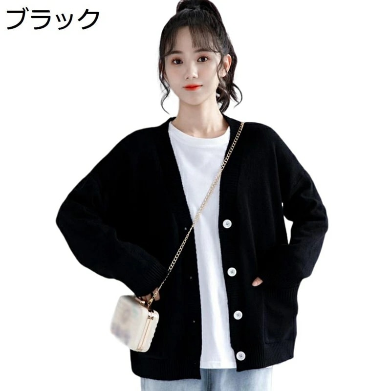 スクールカーディガン レディース 秋 ショート 長袖 学生服 制服 アウター お洒落 可愛い ポロネック カジュアル 女子 通学 高校生 中学生 防寒保温 ニットコート 女性 トップス 羽織 オフホワ