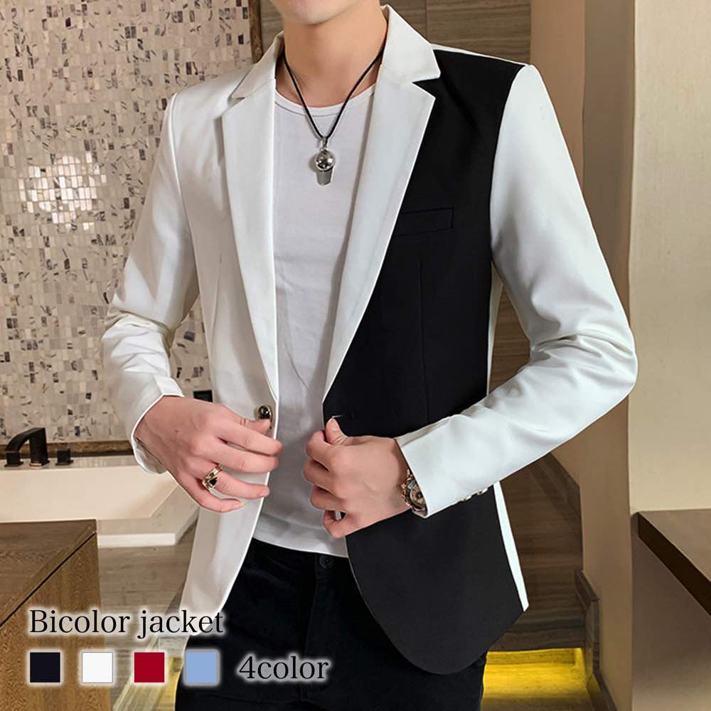 テーラードジャケット メンズ バイカラージャケット 中綿 30代 厚手 チェック コーデュロイ テーラード 春 おしゃれ カジュアル 白 Tシャツ セール ステンカラー スーツ ブルゾン 秋 テーラー