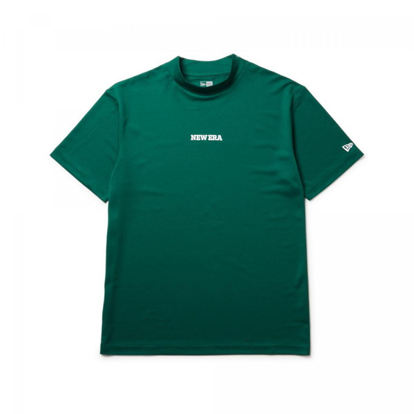 ニューエラ NEW ERA 半袖 ミッドネック 鹿の子 Tシャツ Vertical Logo エメラルドグリーン ゴルフ 14391495