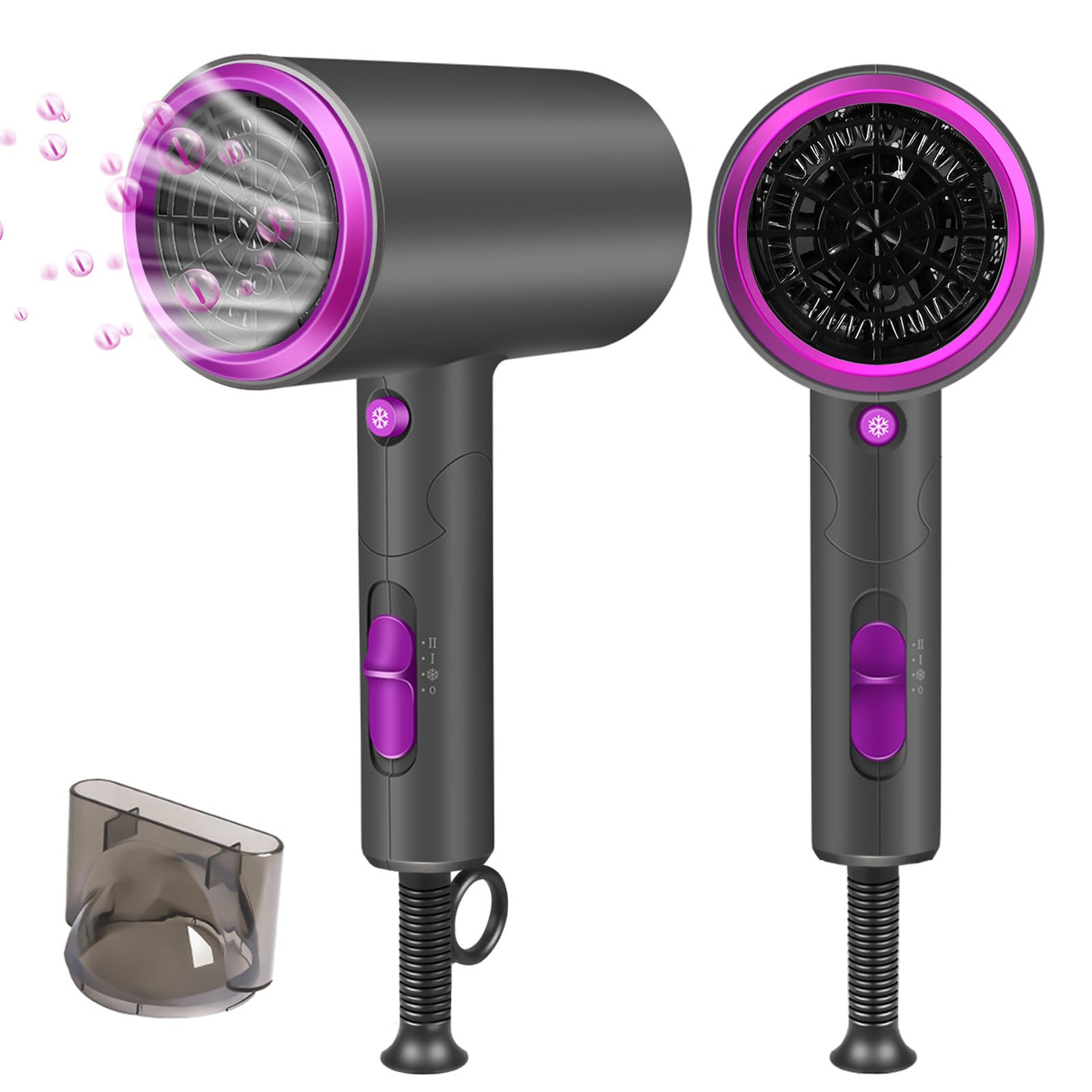 【2025革新型・高速モーター】ドライヤー 大風量 速乾 高濃度マイナスイオン 折り畳み式 軽量 57℃恒温 3段階調節 低騒音 小型 コンパクト 静音 ヘアドライヤー 過熱保護 速乾ノズル付き 家庭