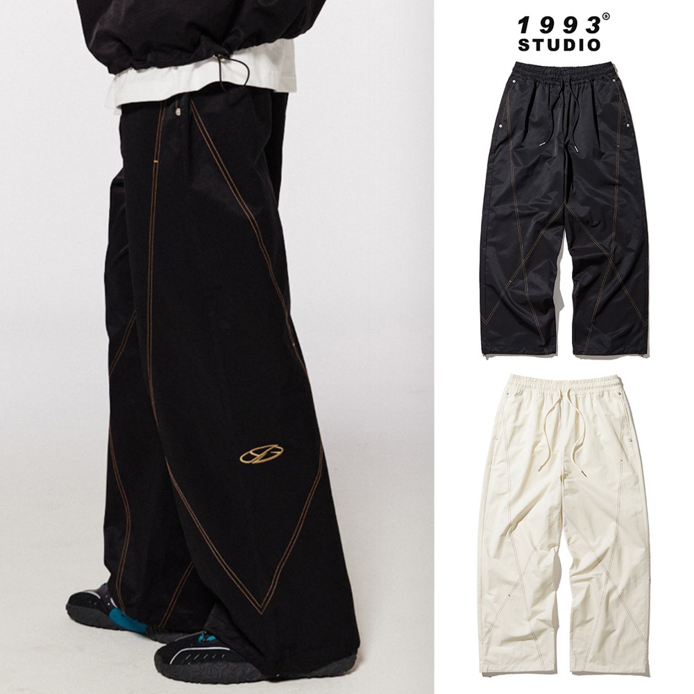 [1993studio] Double Stitch Wide Pants