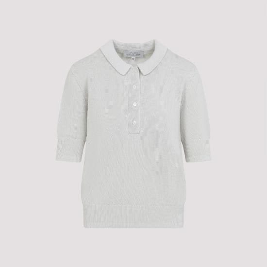 STUDIO NICHOLSON Women Polo Shirts TOLSASNW1892 ICE