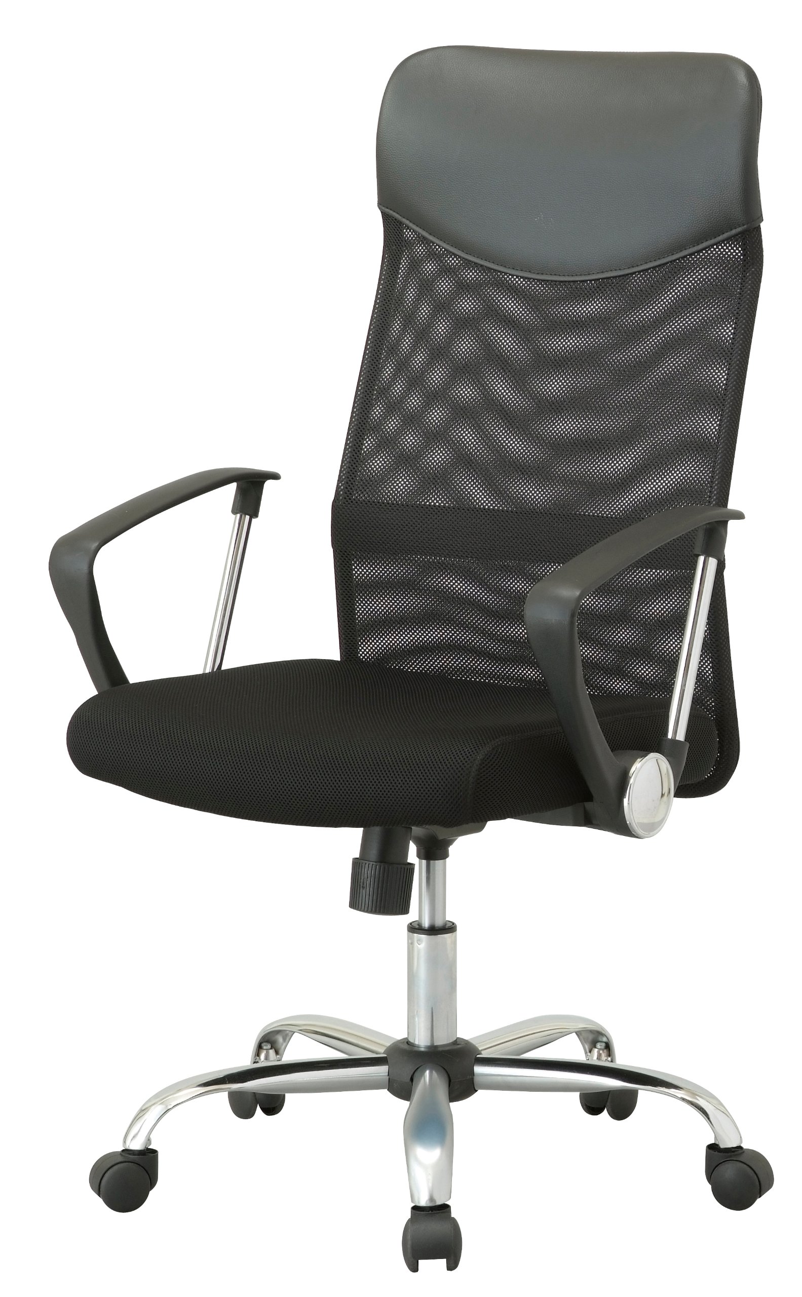 ネットチェア オフィスチェア デスクチェア 椅子 ハイバック ブラック CNN-004D 80406