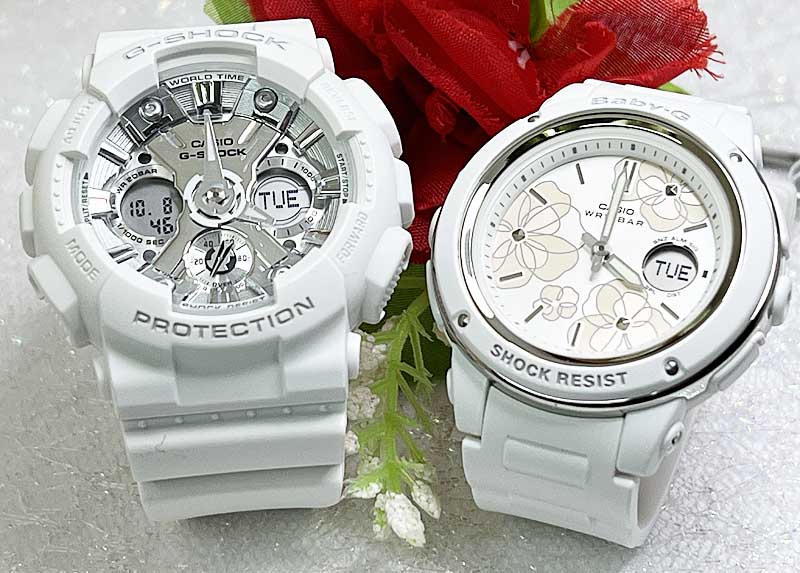 恋人たちのGショック ペアウオッチ gショック 人気 婚約　夫婦 高級 クリスマス プレゼント おすすめG-SHOCK BABY-G カシオ 2本セット GMA-S120VA-7AJF BGA