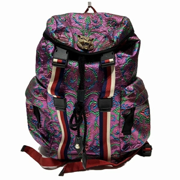 グッチ GUCCI ブロケード 466467 バッグパック バッグ リュック【中古】