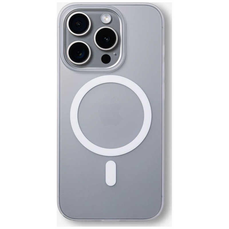 CASEFINITE iPhone 15 Pro FROST AIR ULTRA MAGNETIC ケース MagSafe対応 アイスホワイト FAUM15P61W