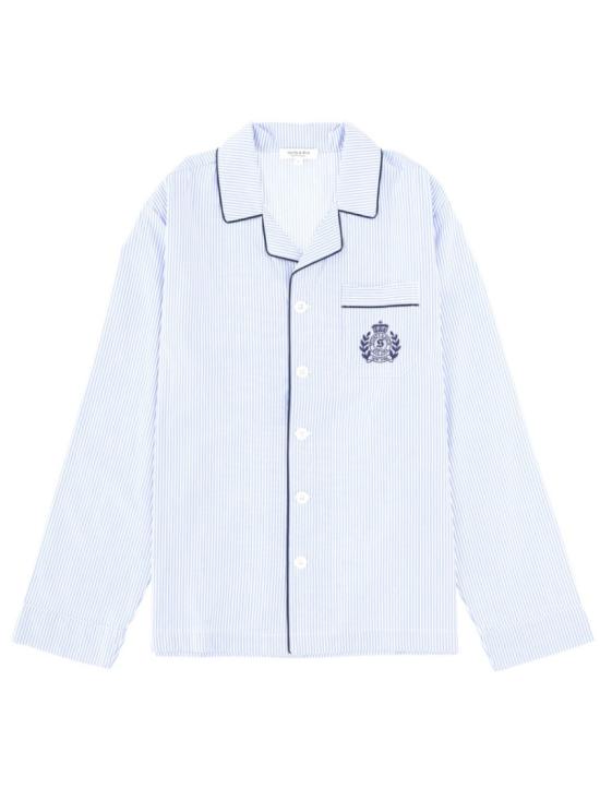 SPORTY & RICH Men Shirts SI02164243ST02 BLUESTRIPE Blue