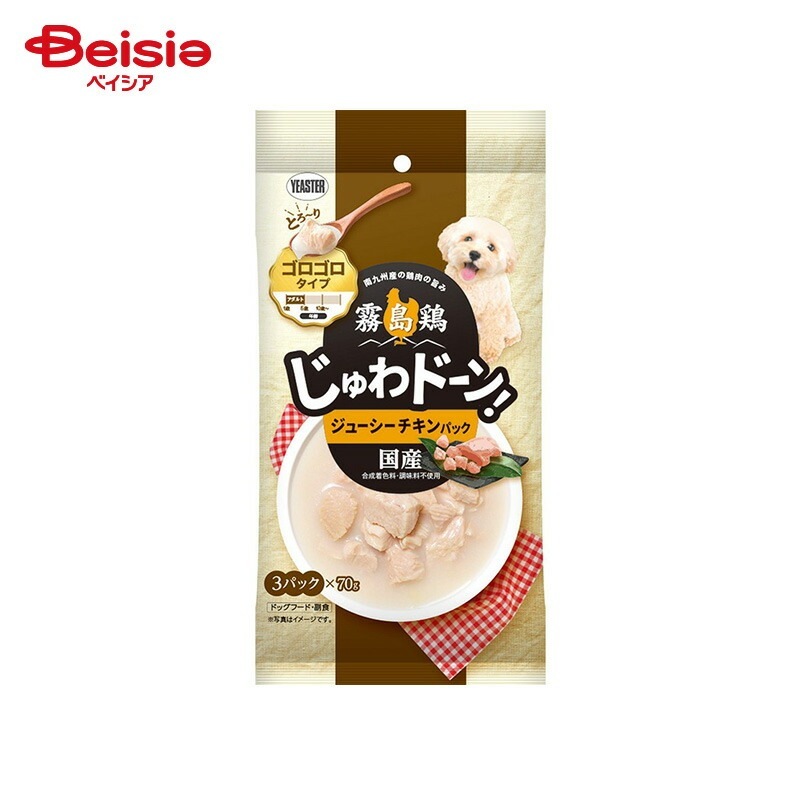 イースター 霧島鶏 じゅわドーン！ ゴロゴロ ジューシーチキンパック （70g×3）×20個 ペット