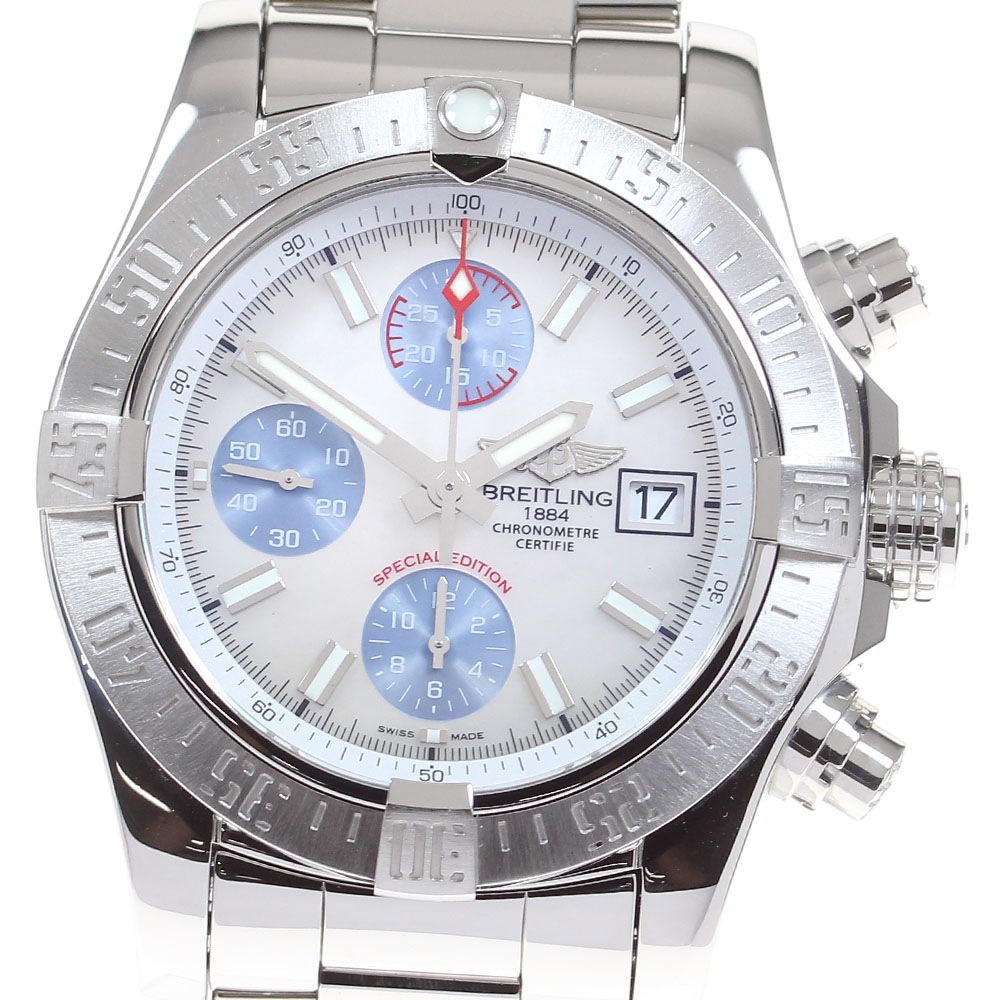 ブライトリング BREITLING A13381 アベンジャーII クロノグラフ 自動巻き メンズ 内箱付き_827876【中古】