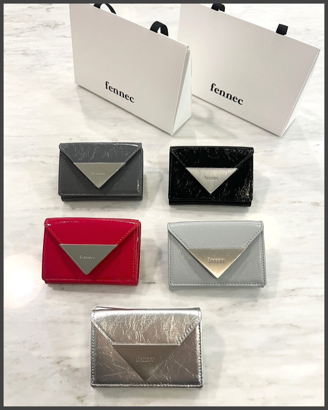 fennec 財布 CRINKLE TRIANGLE blossom MUSINSA公式 | fennec CRINKLE TRIANGLE TRIPLE WALLET - BLOSSOM
