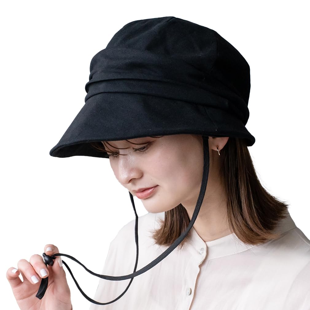 [VITAFELICE] ヴィータフェリーチェ 接触冷感クロッシェハット レディース tgh-30068z (ブラック)