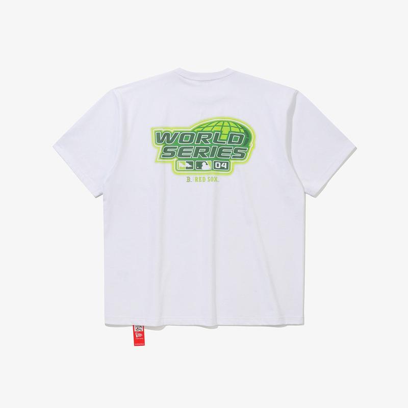 MLB ボストン レッドソックス ワールドシリーズ ネオン Tシャツ ホワイト 15147510