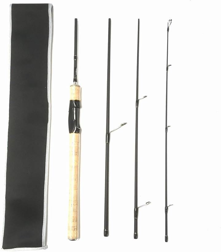 6フィート 1.8m スピニングパックロッド 4ピース L スピニングロッド トラウトロッド 渓流ロッド(6ft(1.8m)スピニングパックロッド4ピース(L), 6ft(1.8m))