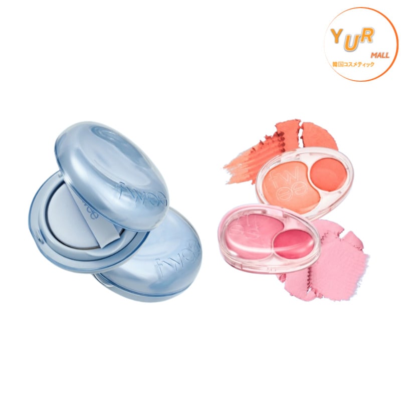 [NEW] クッション グラス ナチュラル + メロウデュアルチーク (12 Colors)