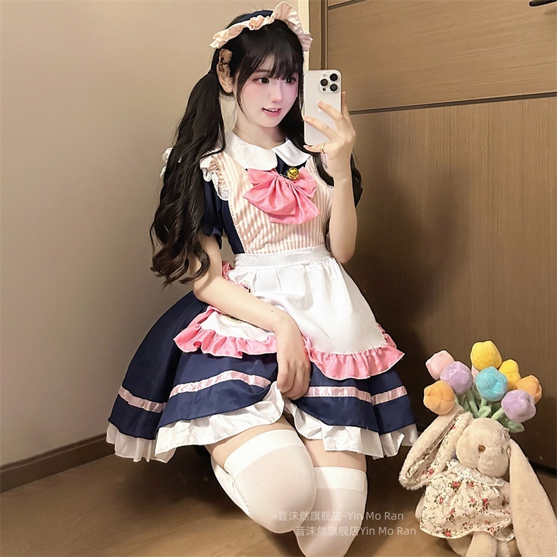 誰ごキャラ子猫爪が可愛いメイド服 アニメコスチュームcos服ロリータコスプレワンピース