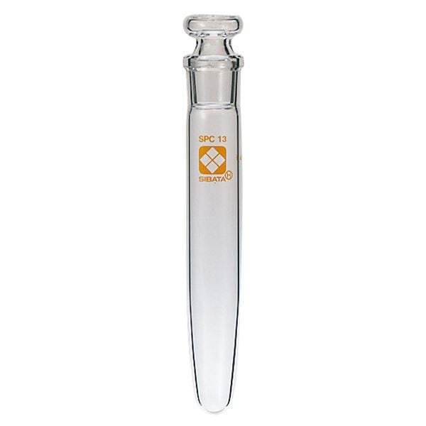 SPC共栓遠心沈殿管 円錐形 平栓付 目盛なし 10mL (030280-13106)