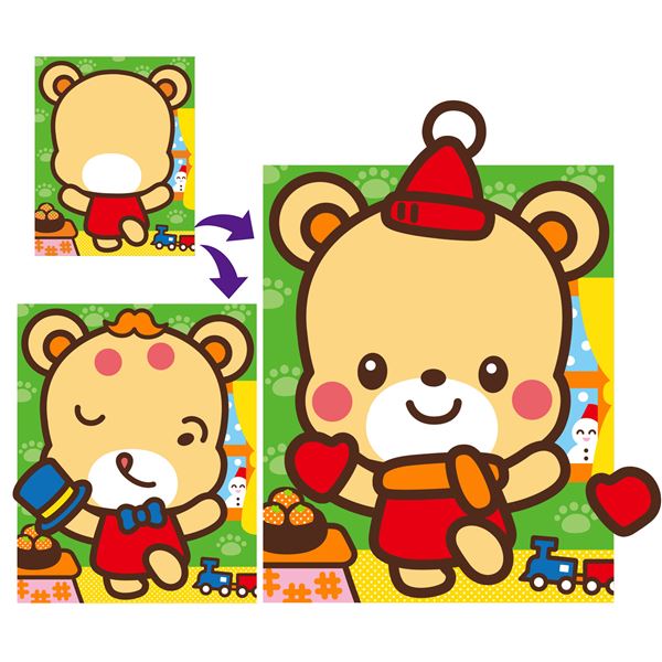 （まとめ）どうぶつふくわらい くま(×20セット)