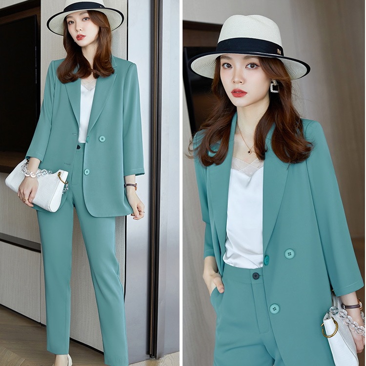 スーツセットアップTシャツ 韓国ファッション 入学式 卒業式 卒園式 ママスーツ スーツ セットアップ