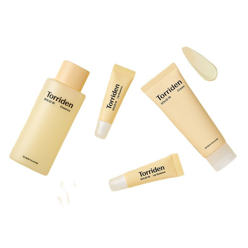 [4種セット] トリドンソリッドなセラミド保湿バリアSET(クリーム70ml+エッセンス100ml+リップエッセンス11mlx2個)