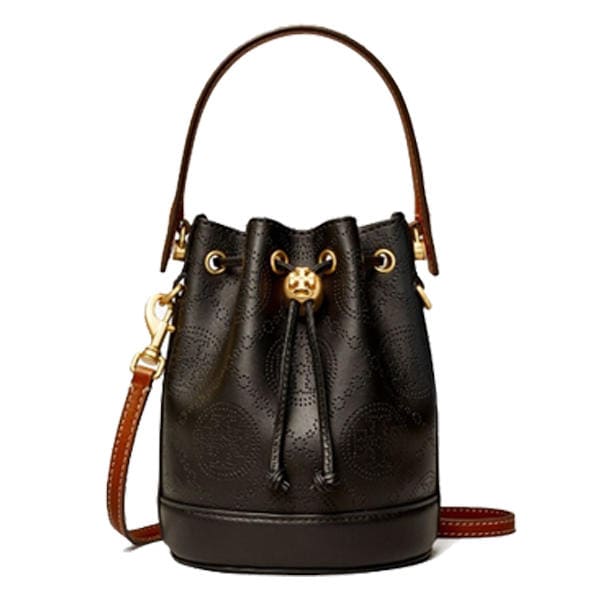 MINI T MONOGRAM PERFORATED BUCKET BAG 151614 20,722円