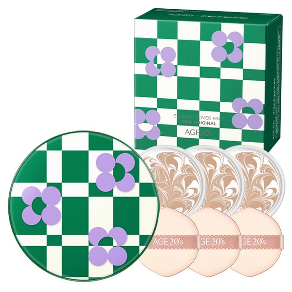 ドロップドロップドロップエディション ファクトケース+詰め替え3pセット ケース(グリーン)詰め替え(21号ホワイトラテ)