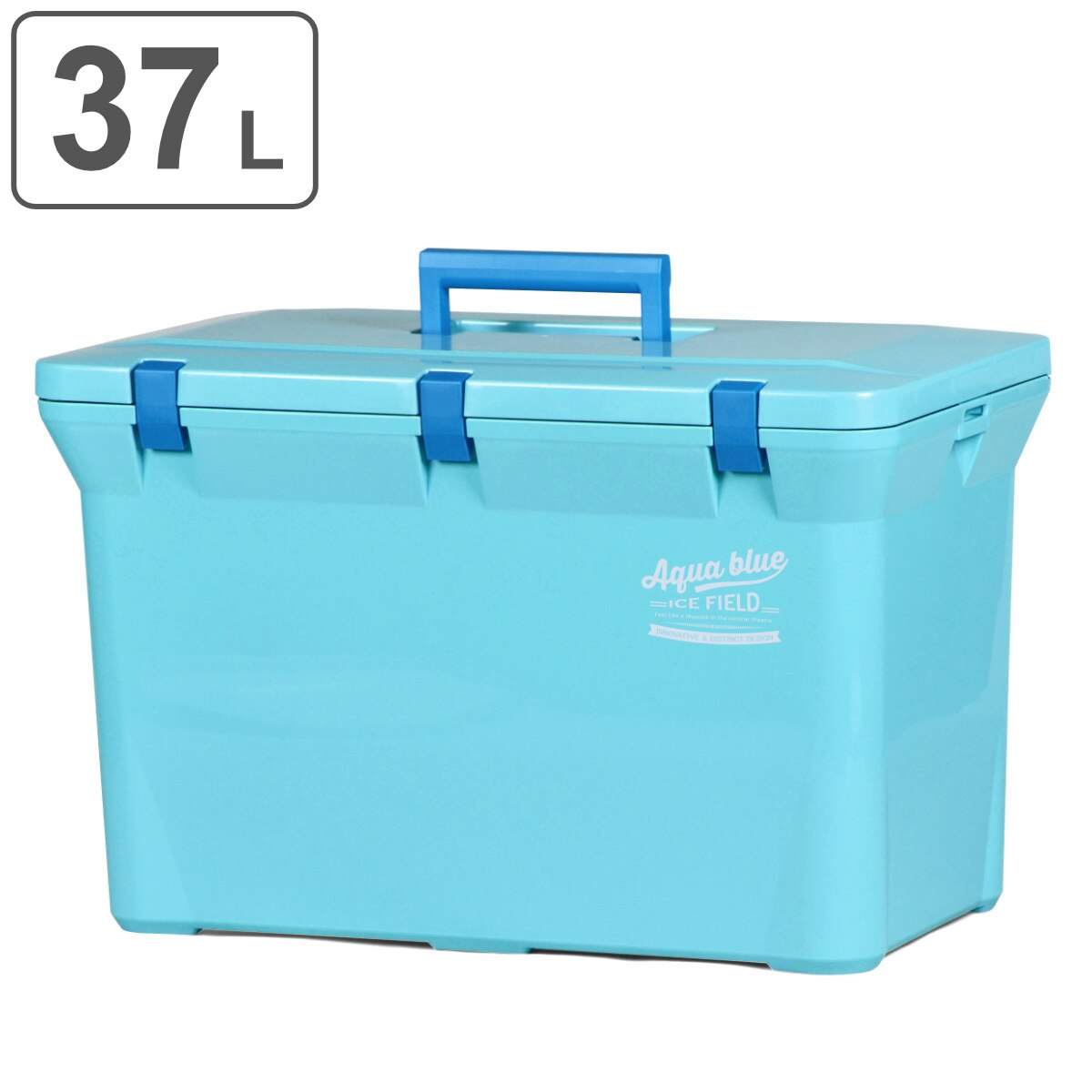 クーラーボックス 37L アクアブルー ハードタイプ クーラーBOX ハード 保冷 保温 クーラーバッグ アウトドア バーベキュー BBQ キャンプ 釣り ショルダーベルト付き 5,206円