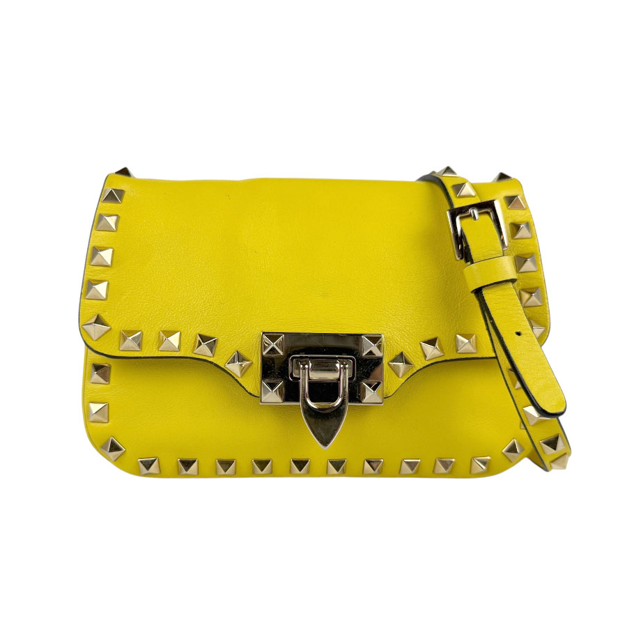 ヴァレンティノ ガラヴァーニ Valentino Garavani ショルダーバッグ レザー イエロー レディース z4523