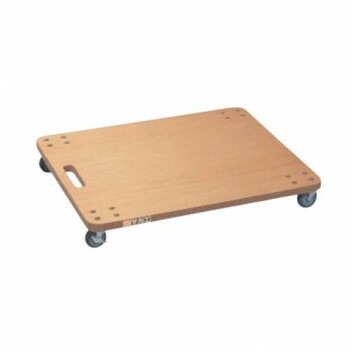 サカエ 板台車 オール自在タイプ 600x500x86mm 木目 YM-2N