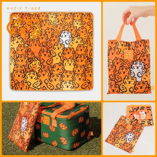 MUZIK TIGER公式取扱店* 太っちょ虎 ピクニックマット (単品) 150*140 持ち運びカバン付 無職タイガー