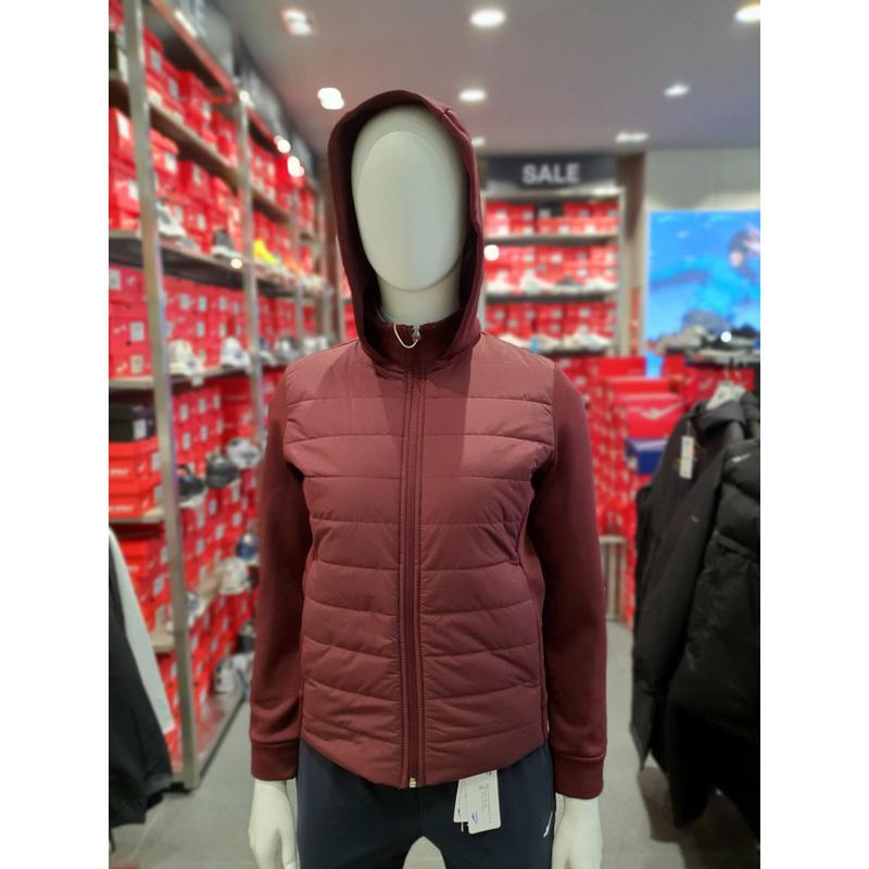 [驪州店] 女性用フード付きハイブリッドキルティングパディングジャケットバーガンディPW3WN23W732