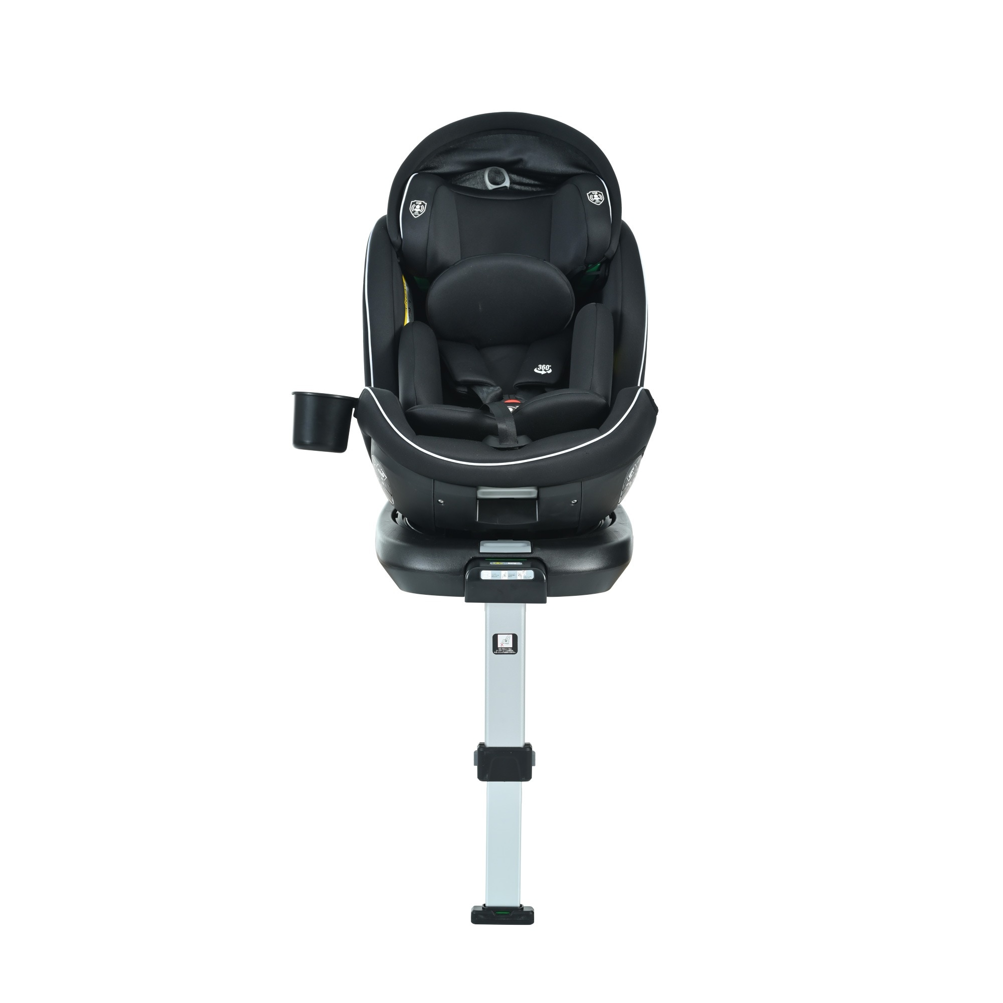 【国内発送 無-送料】292【サポートレッグタイプ】チャイルドシート 新生児 ISOFIX 0歳～12歳 360度回転式 40～150cm ジュニアシート 調節可能 洗える キャノピー付き ベビーシー