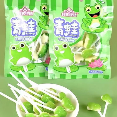 激安アウトレット Qoo10] カエルキャンディ カエルの形 フルーティ : 食品 チャーム