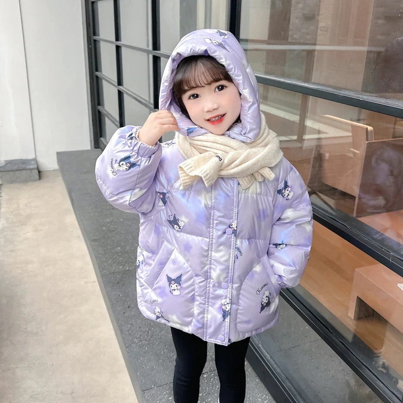 【急速出荷!】クロミ 女の子子供用 冬着ダウンジャケット 子ども コート绵入れの上着