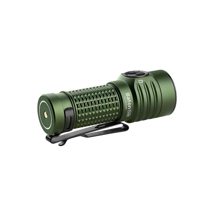 OLIGHT オーライト Baton Turbo ODグリーン 長時間利用 懐中電灯 ハンディライト スポットライトおすすめ 防災 アウトドア USB Type-C充電式 正規代理店