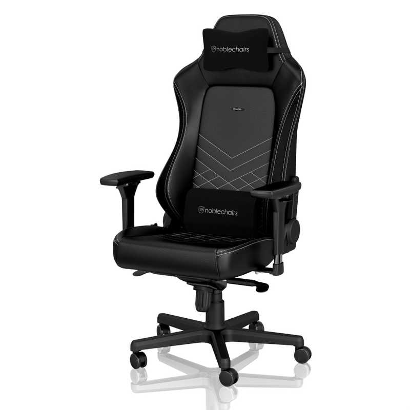 NOBLECHAIRS ゲーミングチェア HERO ホワイト NBL-HRO-PU-BPW-SGL