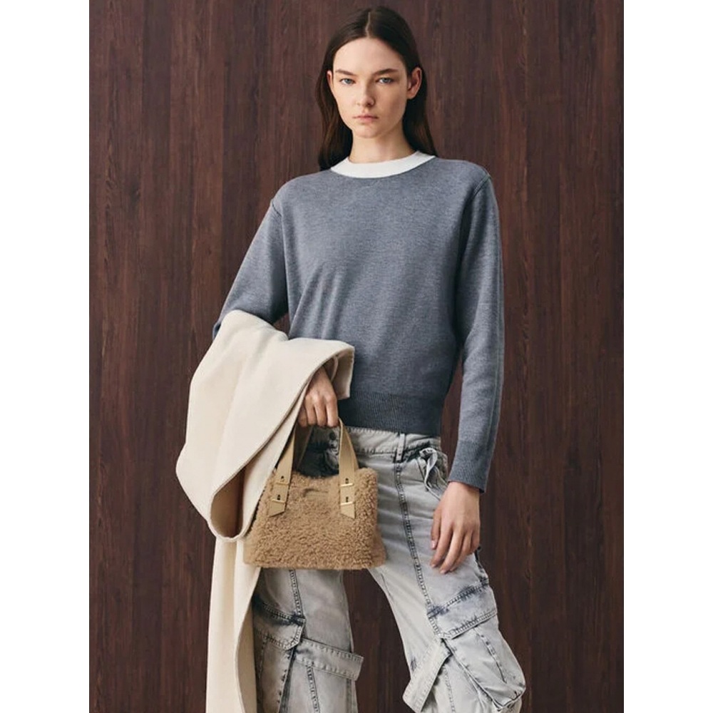 CHARLES & KEITH ミニシャニアフェイクシアリングダブルハンドルトートバッグ CK2 30782725 2