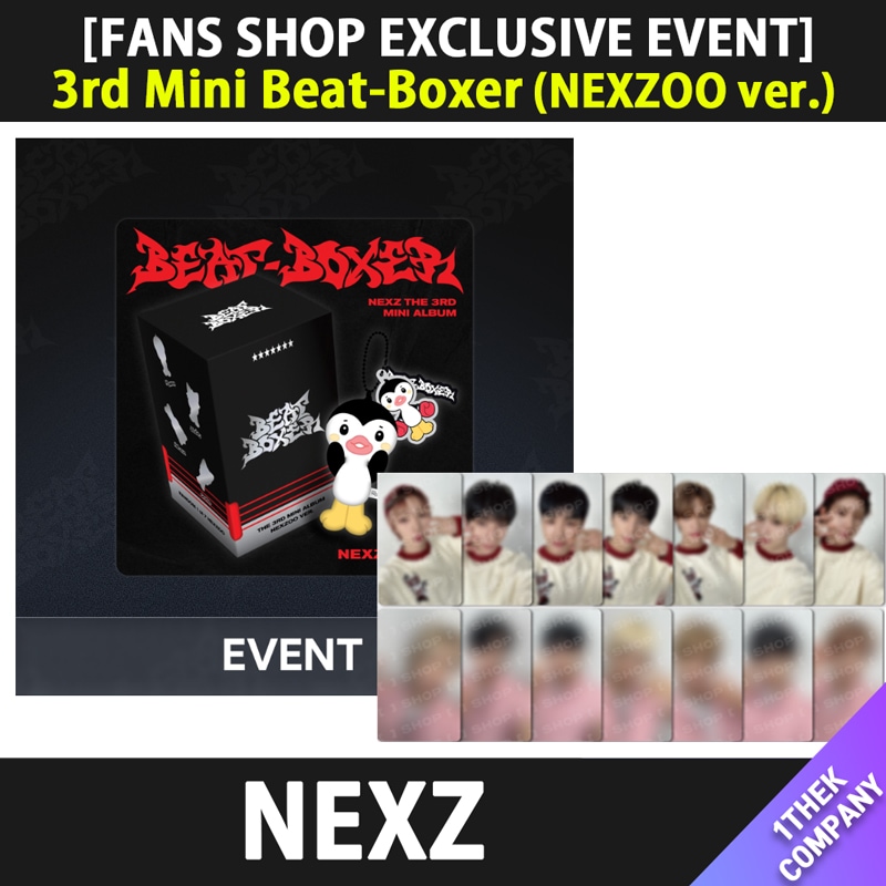 【ランダム/メンバー選択】（FANS SHOP EXCLUSIVE特典）[NEXZOO ver.] NEXZ The 3rd Mini Album Beat-Boxer