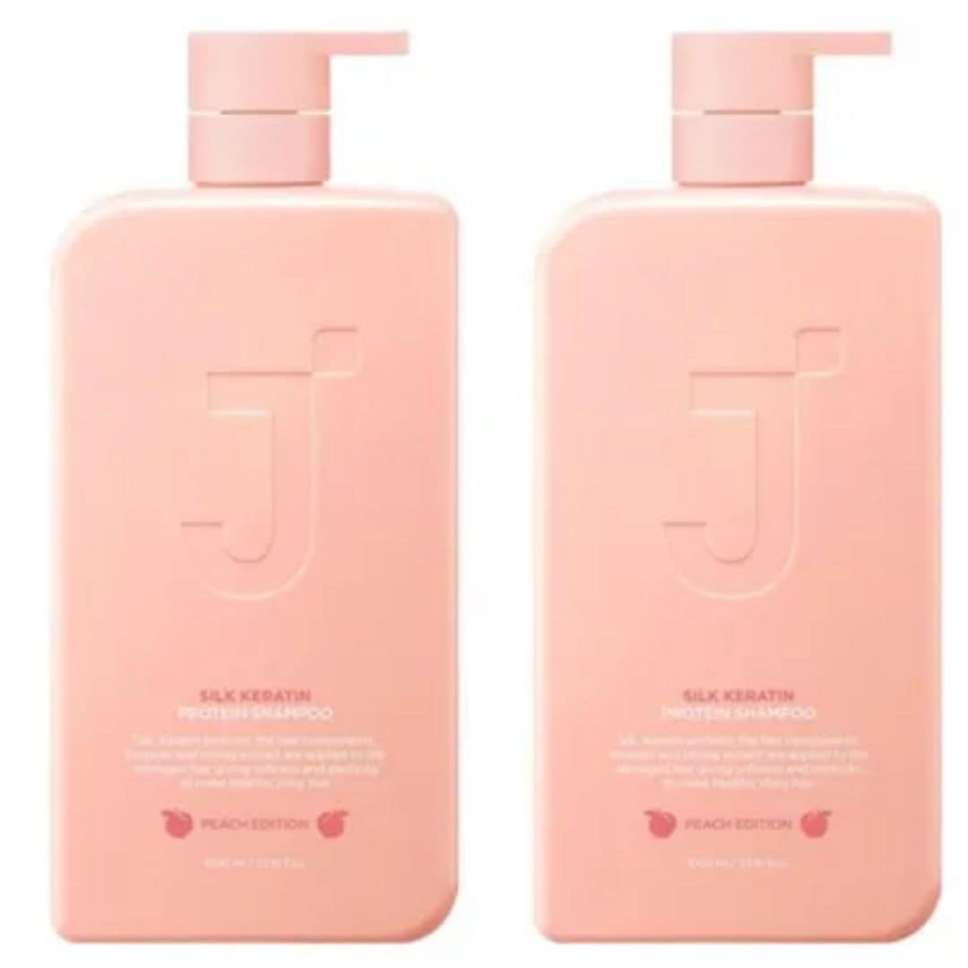 シルクケラチン タンパク質 ピーチ エディション シャンプー 桃の香り1L2個