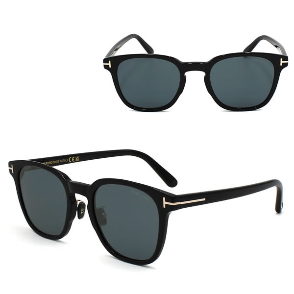 サングラス FT1051-K/S 01A 53 TF1051-K ECO ブラック グレー アジアンフィット EYEWEAR メンズ レディース