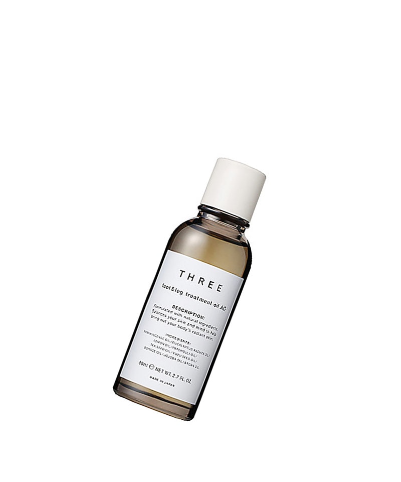 【国内正規品】 THREE（スリー）　フット＆レッグ　トリートメント　オイル　ＡＣ　Ｒ天然由来成分86％／80mL／フット用オイル