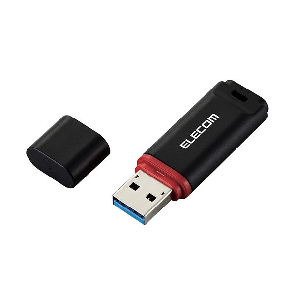 （まとめ） エレコムデータ復旧付きUSB3.2（Gen1）メモリ 16GB ブラック MF-DRU3016GBKR 1個 (×3セット)