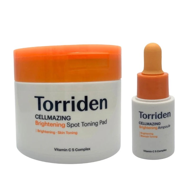 [2点セット] セルメイジング ビタC ブライトニング アンプル30ml + トーニングパッド70枚美白・角質・くすみケア