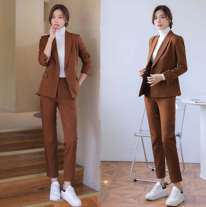 パンツスーツ 春秋 レディーススーツ きれいめ リクルートスーツ 女性用 スーツセット 面接 出張 ビジネススーツ 就活 2点セット ジャケット パンツ セットアップ 可愛い 面接 オフィス OL ス