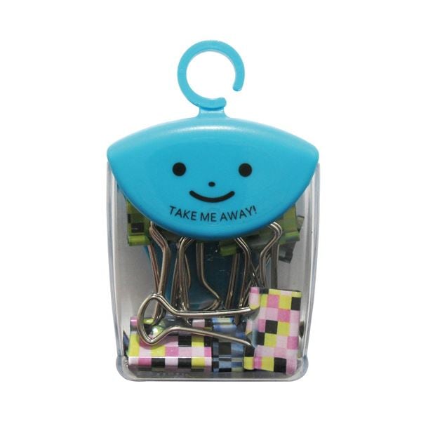 （まとめ）ミツヤ ツレテッテ ダブルクリップ口幅19mm キューブ 1セット（40個）[x3]