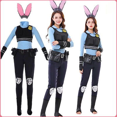 COSONSEN ズートピア ジュディコスプレ衣装 M ディズニー(Disney) ズートピア Zootopia Judy Hopps ジュディ