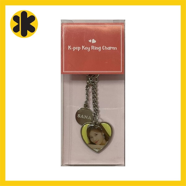 Qoo10] TWICE サナ ハートキーリング キー